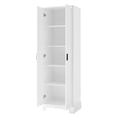 thumbnail image 6 of Alvantor 70" Storage Cabinet with Adjustable Shelf, Freestanding Wooden Bathroom Cabinet for Bathroom Living Room White, 6 of 7