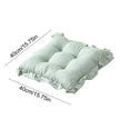 thumbnail image 3 of MTBLYS Cojín decorativo con volantes y capitoné para silla|Almohadilla decorativa para asiento con base antideslizante|relleno de algodón suave y grueso para comedor|cocina, 3 of 6