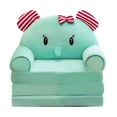 thumbnail image 1 of Slhljlin - Sofá plegable de felpa para niños, 2 en 1, con respaldo, para sala de estar, dormitorio, sin relleno (A), 1 of 4