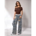thumbnail image 5 of MOYIKO Womens Off The Shoulder Crop Tops Y2K T Shirts Top Short Sleeve Summer Trendy Fashion Clothes, 5 of 7