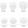 thumbnail image 3 of Ear Tips Compatible With Lg Tone Free Fp9 6 Pairs S/m/l Sizes Replacement Soft Silicone Earbuds Tips Eartips Compatible With Lg Tone Free Fp5 Fp8 Fp9, 3 of 5