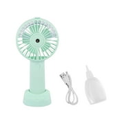 Fan USB Electric Adjustable Handheld Fan Rechargeable Portable Low-noise Atomizing Cooler, Pink