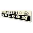 thumbnail image 4 of Vintage Wild West Saloon Aluminum Metal Decor Sign - 4x18 inches, 4 of 4