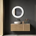 thumbnail image 3 of Dreamwerks Liza 24" x 24" Round LED Lighted Mirror with Dimmer & Defogger, 3 of 17