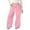 Pink, variant on MUXiin Girl Sweatpants Bow Baggy Y2k Parachute Track Pants Elastic Waist Athletic Pants Open Bottom Fashion Casual Pants with Pockets Preppy Clothes for Girls