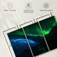 thumbnail image 6 of Elephant Stock Athabasca Cave Aurora Wall Art - Horizontal Multi Panel Canvas - Living Room Wall Decor - Nature Multi Panel - Gray And Blue Decor - 50" x 32", 6 of 8