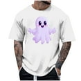 thumbnail image 1 of Blusas y camisas de manga corta y cuello redondo para hombre. Blusas/camisetas de manga corta con cuello redondo y estampado de Halloween para hombre. Blusa para hombre., 1 of 4