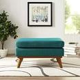 thumbnail image 3 of Modway Engage Upholstered Fabric Ottoman in Teal, 3 of 3