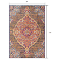 thumbnail image 3 of 7â€™ x 10â€™ Rustic Orange Medallion Area Rug, 3 of 8