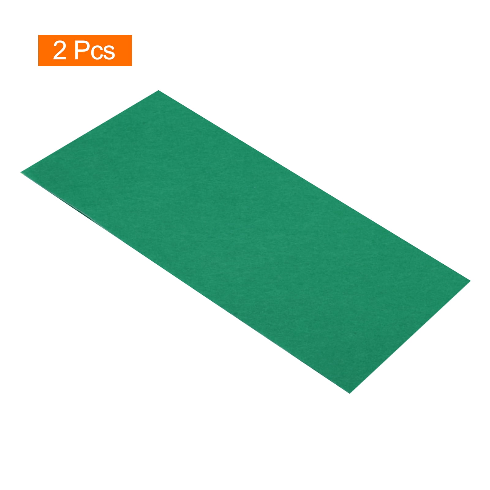 Uxcell Adhesive Felt Fabric Felt Sheets 45cmx100cm Peel and Stick Green for DIY 2 Pcs