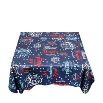 USA 52"x52" vinyl flannel backed tablecloth