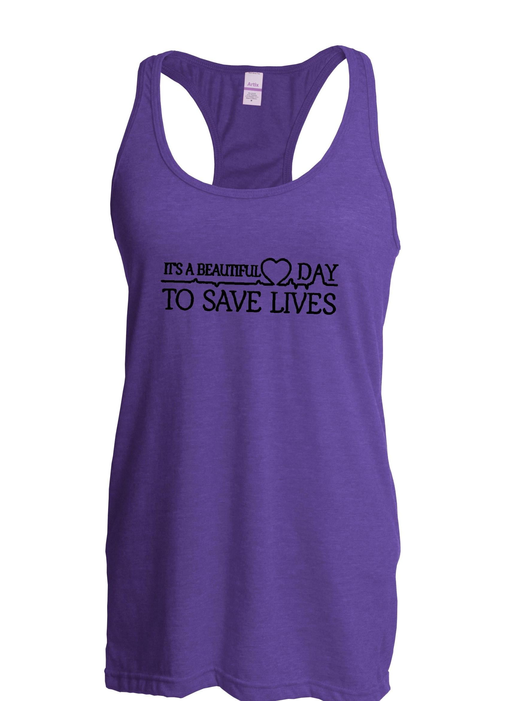 Trained to Save Lives Next Level Racerback Tank