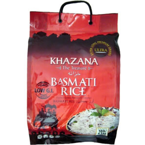 Pack Of 4 Khazana Basmati Rice Red Bag 4 Lb (1.8 Kg)