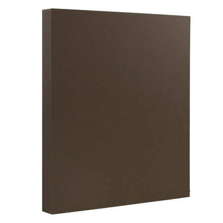 JAM Matte 32lb Paper, 8.5 x 11, Chocolate Brown Recycled, 50 Sheets ...