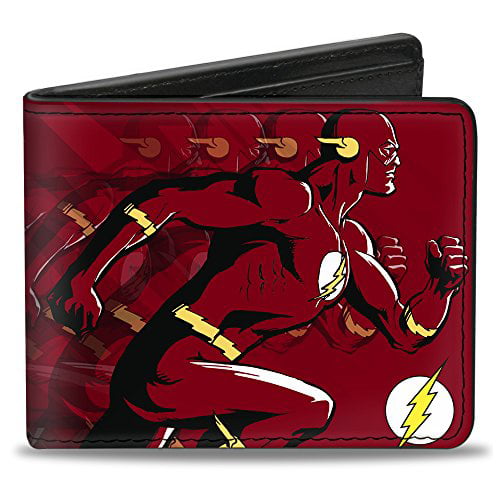 Buckle-Down Men's Bifold Wallet Iron Man Bi-Fold 4.0 x 3.5 Multicolor