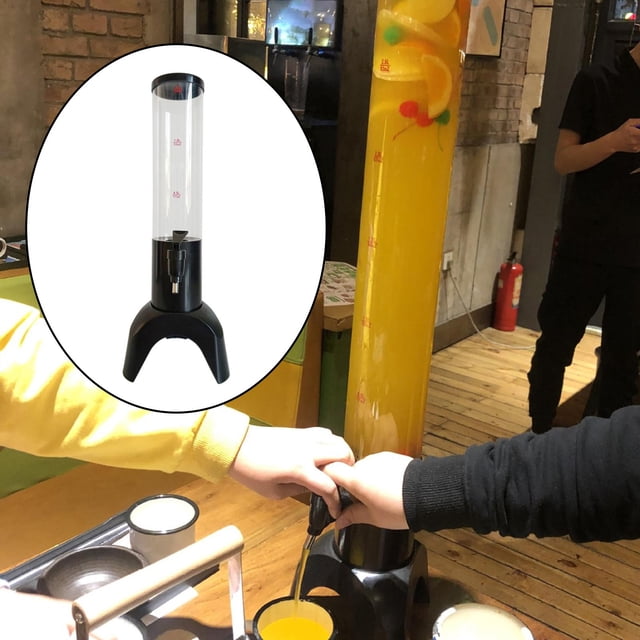 Dispensador de bebidas de torre de bebidas de 51 Mantenga fría Mimosa con dispensador de de tubo de congelación Dispensador de cerve Negro perfecl dispensador de cerveza