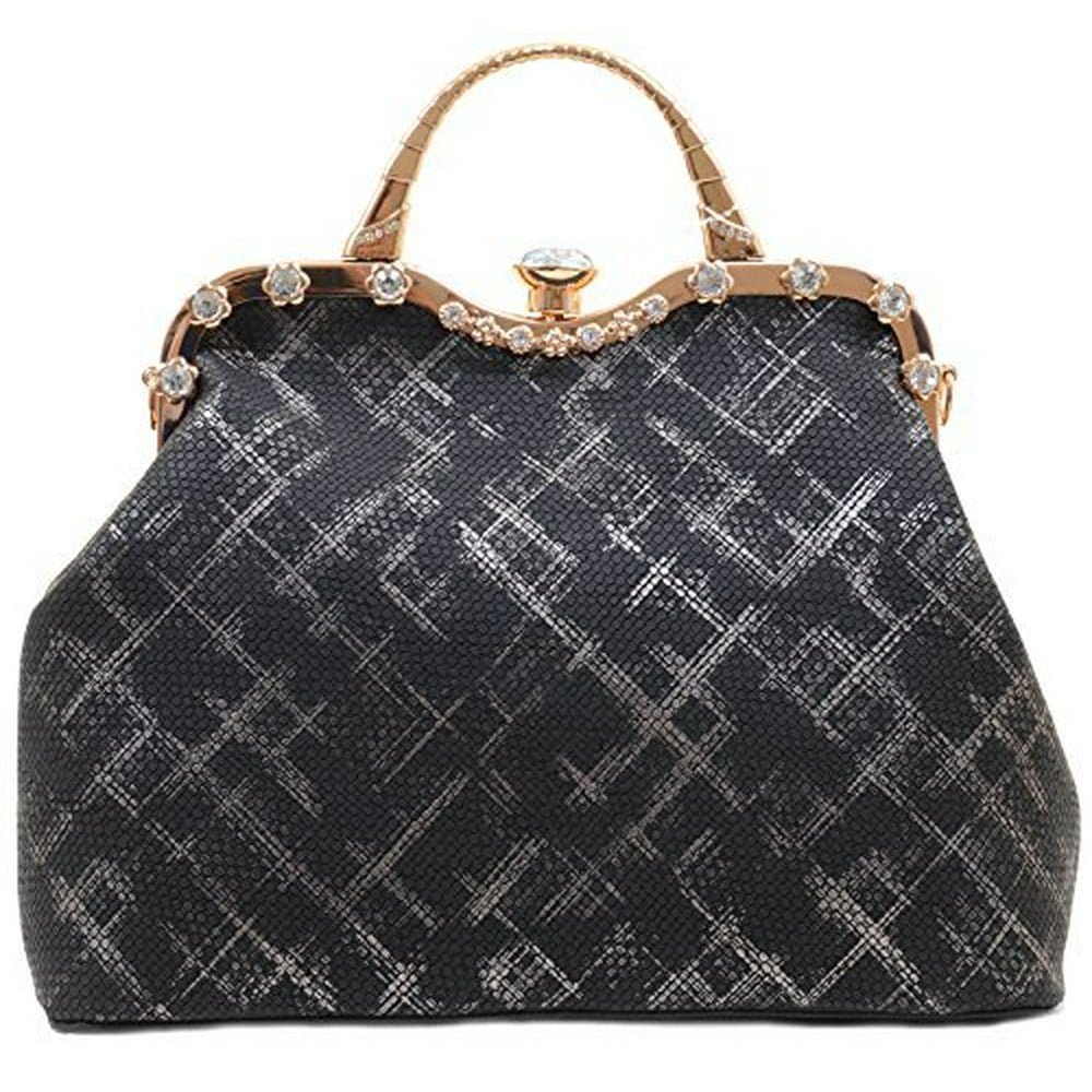 Fourever Funky Elegant Vintage Inspired Metallic Rhinestone Clasp