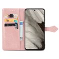 thumbnail image 4 of Allytech for Google Pixel 8 Wallet Case, Luxury PU Leather with Embossed Pattern, Magnetic Clasp Kickstand Card Cash Slots Shockproof Slim Flip Case with Hand Strap for Women Men - Rosegold, 4 of 7