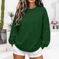 thumbnail image 2 of FAHUOMU Crew Neck Sweatshirts Women' Oversized Dolman Sleeve Casual Fall Winter Pullover Tops, 2 of 6