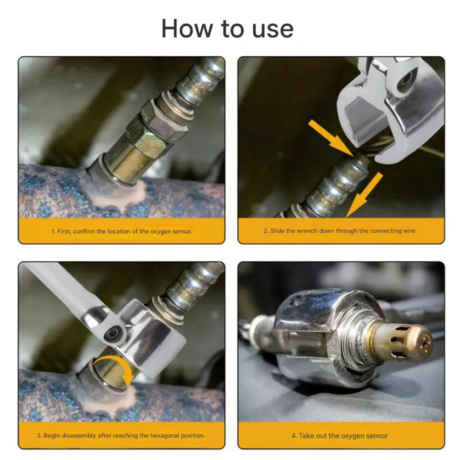 22mm Professional Oxygen Sensors Socket Removal Tool Universally Drive Remover Oxygen Sensors Sleeve Hand Tool