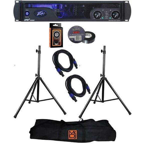 Peavey IPR2 7500 2-channel 7500W Lightweight Power Amplifier Bundle