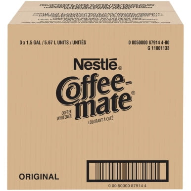 Coffee-mate Original Concentré Liquide Blanchissant pour Café en Vrac 3 x 5,678 L