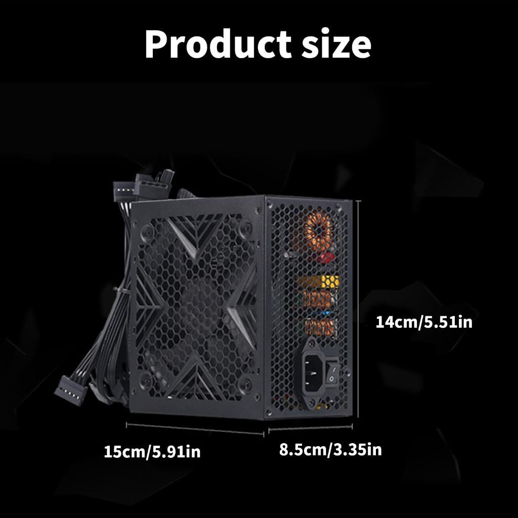 lanema Computer Power Supply 550W/650W/750W Optional with Quiet 120mm Fan and Comprehensive Protections