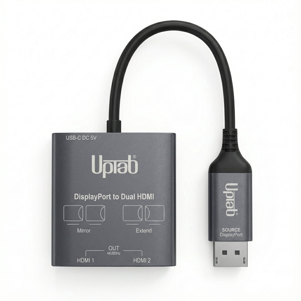 DisplayPort to Dual HDMI 4K 60Hz MST Adapter
