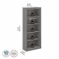 thumbnail image 2 of Saratoga Tall 5 Shelf Bookcase in Modern Gray - Engineered Wood, 2 of 5