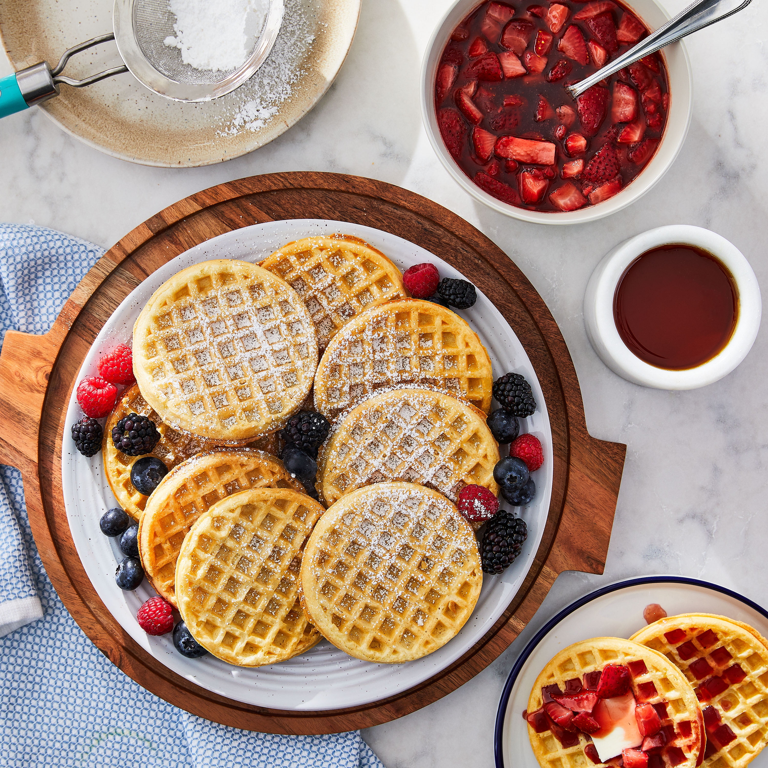 Great Value Buttermilk Waffles, 12.3 oz, 10 Count (Frozen)