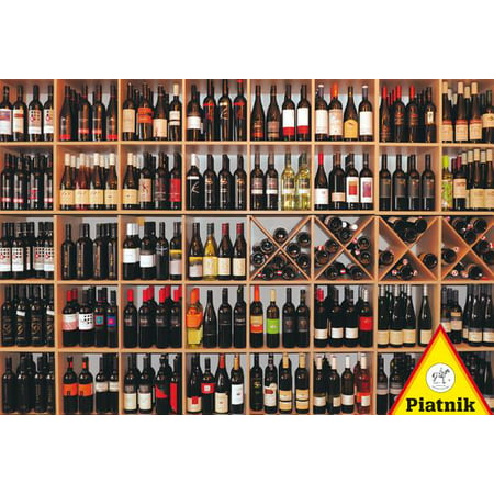 Piatnik Bottles of Wine on Shelves 1000 Piece Austrian Jigsaw Puzzle