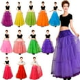thumbnail image 6 of Vintage 50s Rockabilly Petticoat for Women Girls Crinoline Half Slip Tutu Skirt Organza, 6 of 6