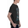 thumbnail image 4 of Man's Tee Cool Short Sleeve Sports Cycling Crewneck Black T-Shirts, 4 of 6
