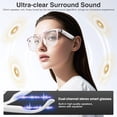 thumbnail image 3 of HBMYN Ai Translator Smart Glasses for Men Women,Bluetooth Audio Glasses with 110+ Translation,Smart Glasses Real-Time Translation,Multifunctional Bluetooth Glasses Open Ear Lightweight(White), 3 of 6