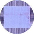 thumbnail image 1 of Ahgly Company Indoor Round Abstract Blue Modern Area Rugs, 3' Round, 1 of 4