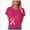 T-Shirt H20-Hot Pink, variant on Women Breast Cancer Print T Shirt Short Sleeve Women Short Sleeve Round Neck Tee Womens Basic T Shirts Tops