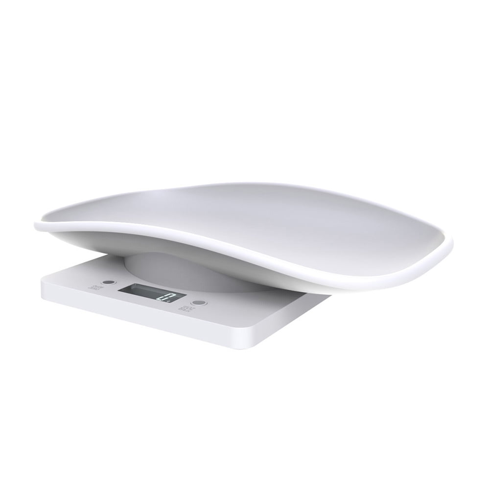 Yucurem Digital Pet Scale Multifunction Kitchen Scale Electronic Scale for Newborn Pets Dog Essentials (White)