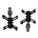 thumbnail image 2 of Pedal de bicicleta de carretera de liberación rápida con adaptador de extensión de pedal antideslizante Rodamientos ultraligeros de 9/16 pulgadas para Negro Macarena Pedal de bicicleta ligero, 2 of 8