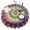 Colorful Rainbow Tie, variant on Colorful Tie Dye Mandala Pattern Round Tablecloth 60"x60",Wrinkle Wipeable Table Cloth for Kitchen Dining Room Picnic Patio Party