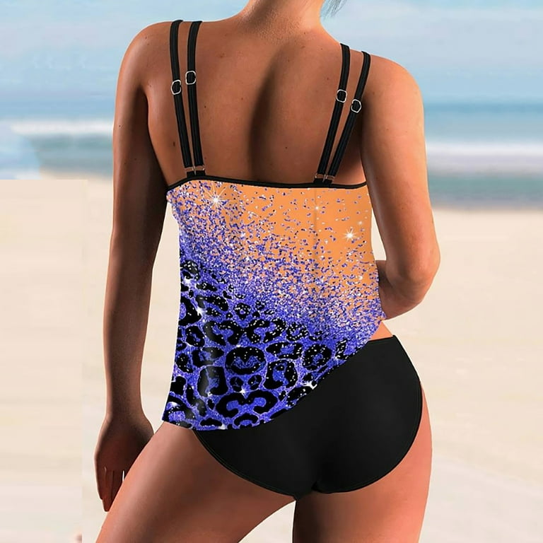 Vintage Beach Wear Two Pieces Tankini Sets Vintage Beach Wear Two Pieces Tankini Sets