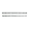 Bully Chrome Grille Overlay: 2002-2005 Chevrolet Trailblazer LS, LT - 2 Pieces [GI-34]
