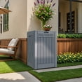 thumbnail image 6 of Patiowell 48 Gallon Resin Deck Box for Outside, Waterproof Storage Box with Lockable Secure, Gray, 6 of 9