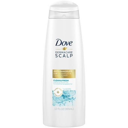 Dove Dermacare Scalp Clean & Fresh Anti-Dandruff Shampoo & Conditioner, 12 (Best Shampoo And Conditioner For Oily Scalp And Dry Ends)
