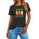 thumbnail image 3 of Mujeres Manga Corta de Verano Tops Pascua Impresa Cuello Redondo, Blusa de Moda Casual para la Primavera, 3 of 5