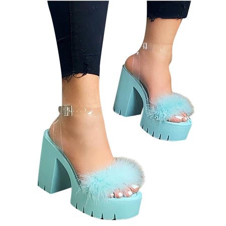 

Womens Thick-Bottom Sloped Sandals Solid High-Heeled Wedges Platform Shoes Summer Open Toe Slide Sandals Comfortable Flats Flip-Flops Sandal Casual Platforms Wedge Sandals Heeled Sandals A22901