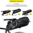 thumbnail image 4 of Soidarity Soporte para bolsa de sillín de bicicleta, bolsa de MTB, estante de soporte trasero con orificios de montaje para hervidor, Ciclismo, 4 of 6