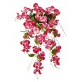 thumbnail image 2 of Flores artificiales, flores falsas, flores artificiales, juego de regalo para mujer, colgante de pared, rama de manzano silvestre, rosa, flor artificial, mesa de comedor, hogar, colgante de pared de r, 2 of 8