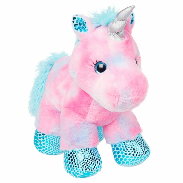 Way To Celebrate Large Plush, Blue & Pink Unicorn - Walmart.com