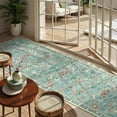 thumbnail image 4 of Moynesa 2'x6' Insect Hallway Runner Rug Washable Kitchen Runner Soft Bug Accent Carpet Runner for ‎Laundry ‎Bathroom Bedroom Entryway Stain Resistant Non Slip, Light Green, 4 of 11