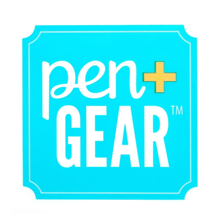 2x Pen + Gear Blue/Red Pencil Holder Pouch Zip-up